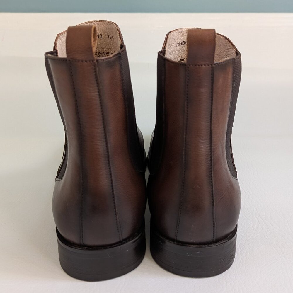 NEW Robert Graham Leather Chelsea Boot Size 11.5 Brown RGB5143 - Picture 7 of 8